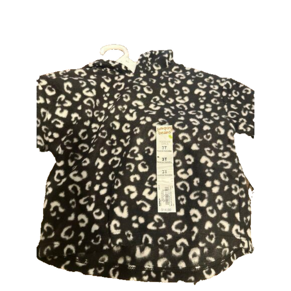 Kohls brand jumping beans leopard print hoodie 3t